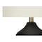 Monarch Specialties Lighting, 22 in.H, Table Lamp, Black Ceramic, Ivory / Cream Shade, Transitional I 9708 - alternate 3